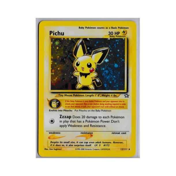Pichu Holo Rare (brugt)