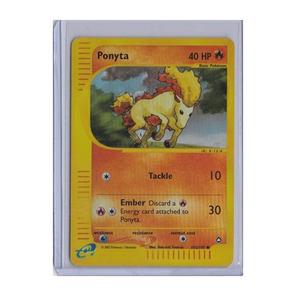 Ponyta Reverse Holo (brugt)