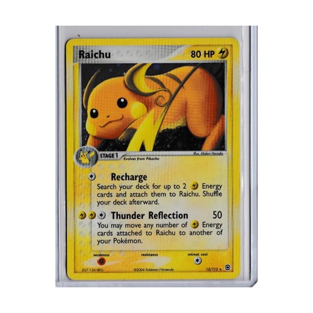 Raichu Holo Rare (brugt)