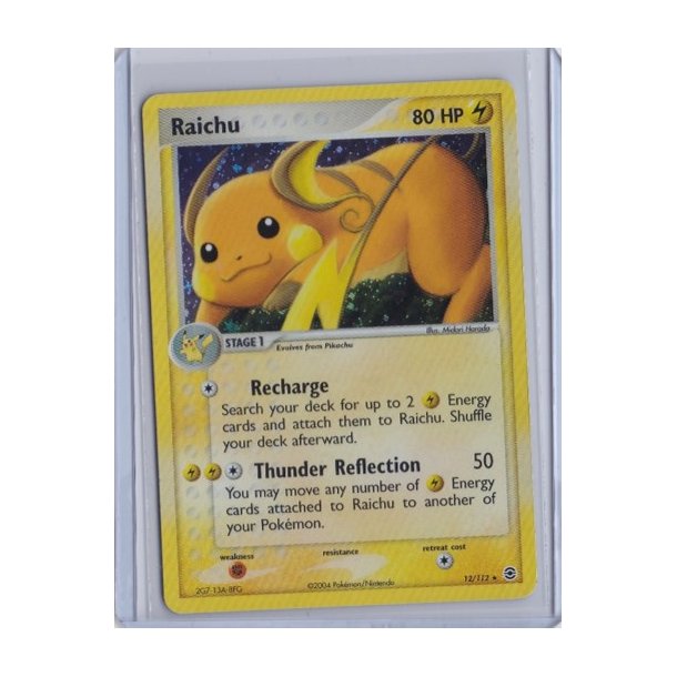 Raichu Holo Rare (brugt)