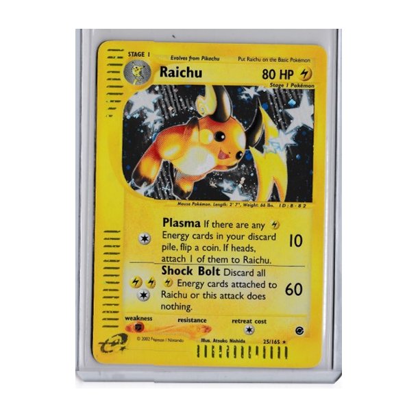 Raichu Reverse Holo Rare (brugt)