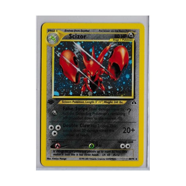 Scizor Holo Rare 1st Edition (brugt)