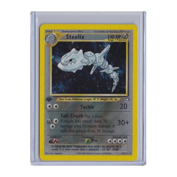 Steelix Holo Rare 1st Edition (brugt)
