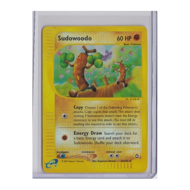 Sudowoodo Reverse Holo Rare (brugt)