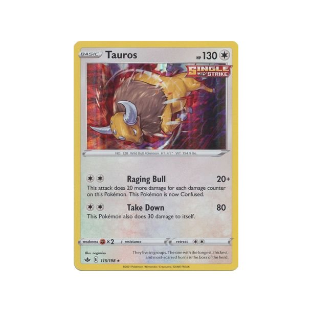 Tauros Holo Rare