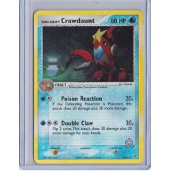 Team Aqua's Crawdaunt Holo Rare (brugt)