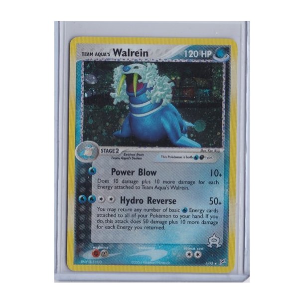 Team Aqua's Walrein Holo Rare (brugt)