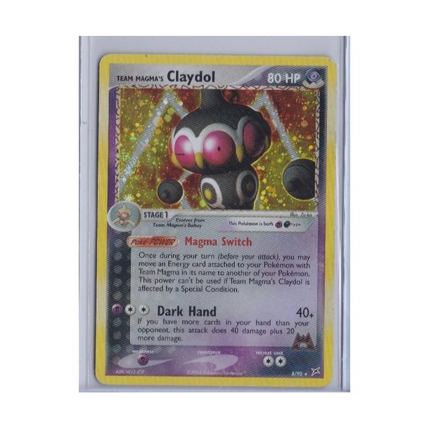 Team Magma's Claydol Holo Rare (brugt)