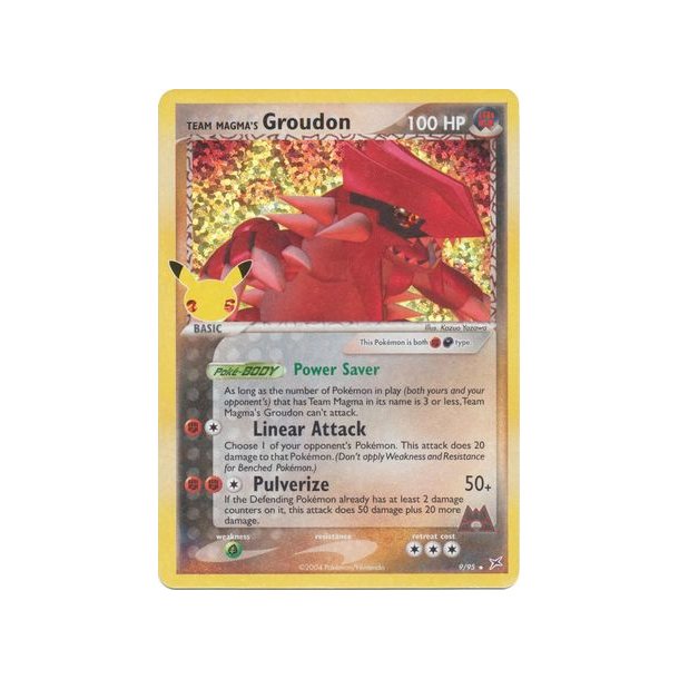 Team Magma's Groudon Holo Rare