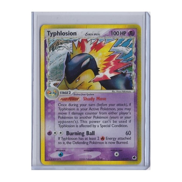 Typhlosion Holo Rare (brugt)
