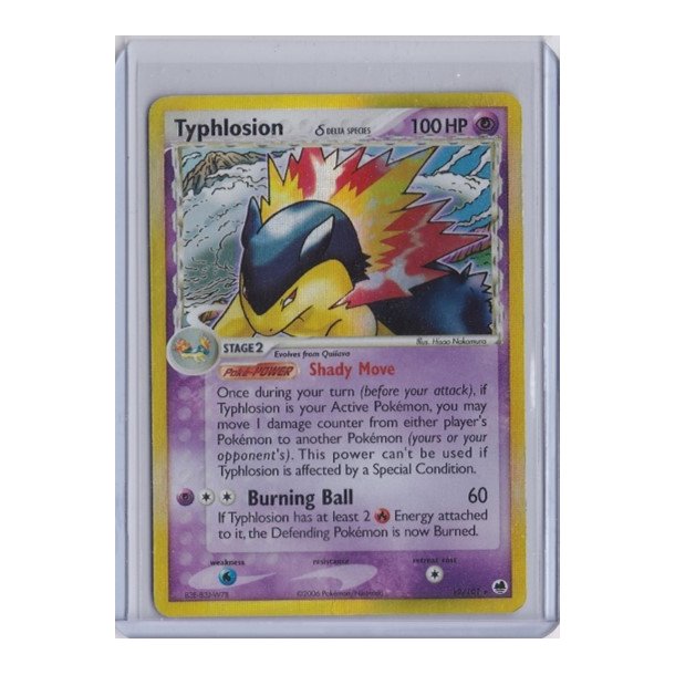 Typhlosion Holo Rare (brugt)