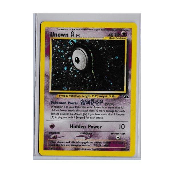 Unown Holo Rare (brugt)