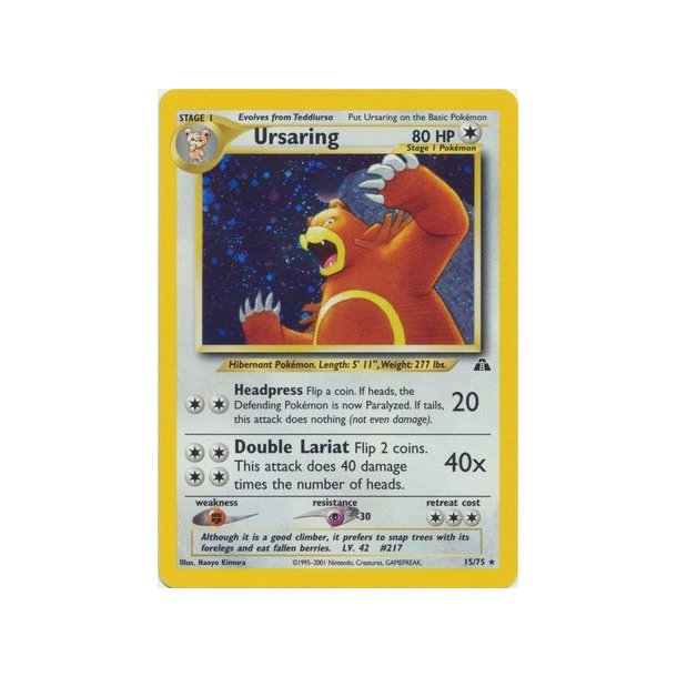 Ursaring Holo Rare