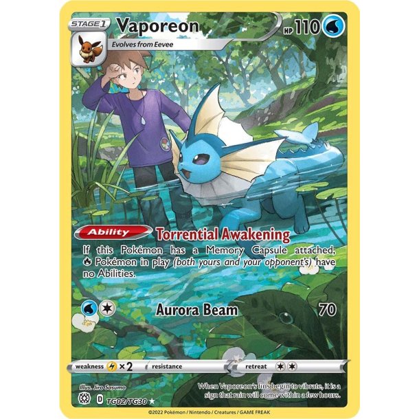 Vaporeon Holo Rare