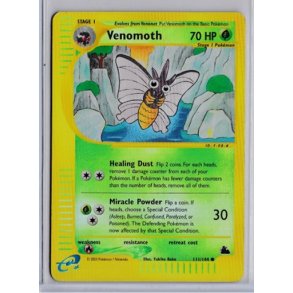 Venomoth Reverse Holo Rare (brugt)