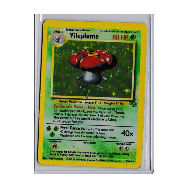 Vileplume Holo Rare (brugt)