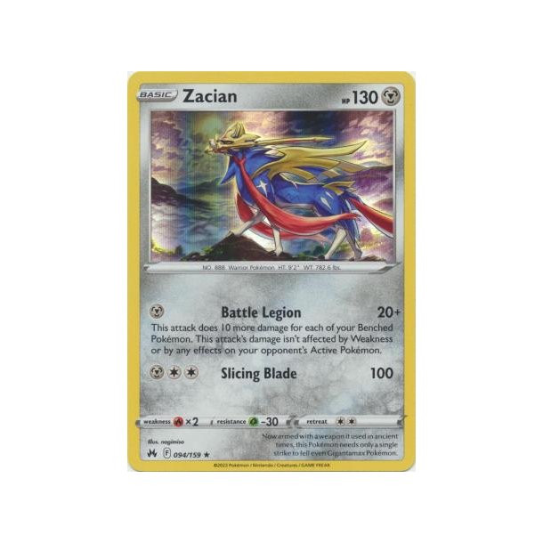 Zacian Holo Rare