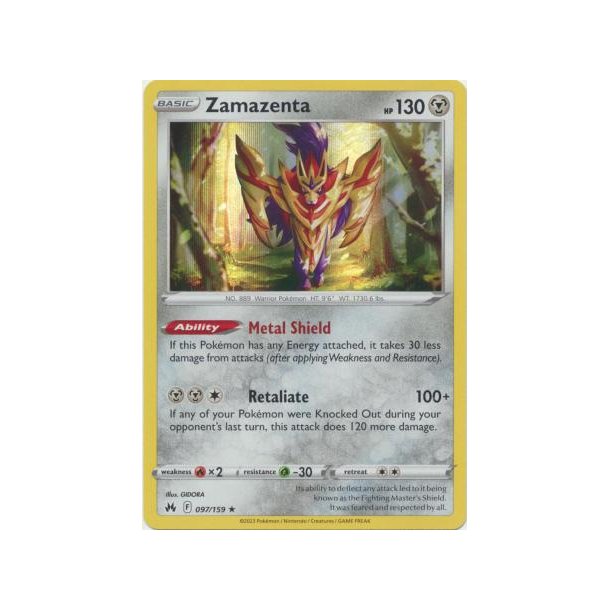 Zamazenta Holo Rare