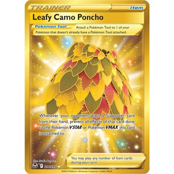 Leafy Camo Poncho Secret Rare 