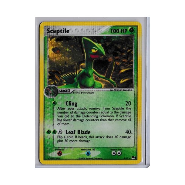 Sceptile Holo Rare (brugt)