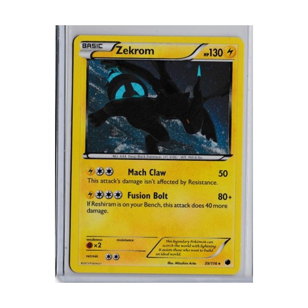 Zekrom Holo Rare (brugt)