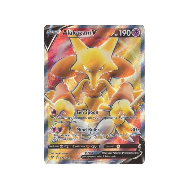 Alakazam Full Art V