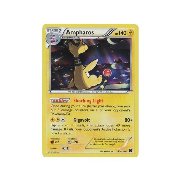 Ampharos Holo Rare