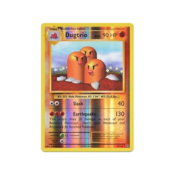 Dugtrio Holo Rare