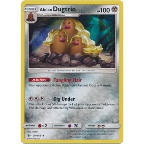 Alolan Dugtrio Holo Rare