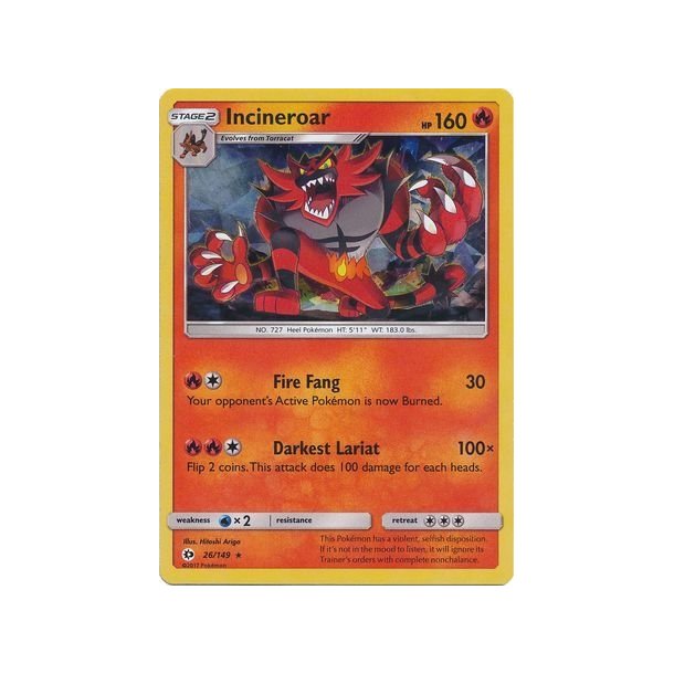 Incineroar Holo Rare