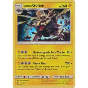 Alolan Golem Holo Rare