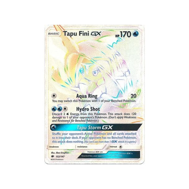 Tapu Fini Hyper Rare GX