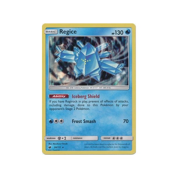 Regice Holo Rare