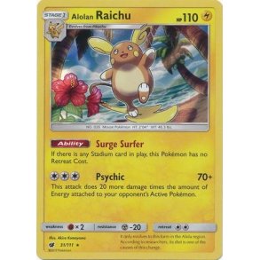Alolan Raichu Holo Rare
