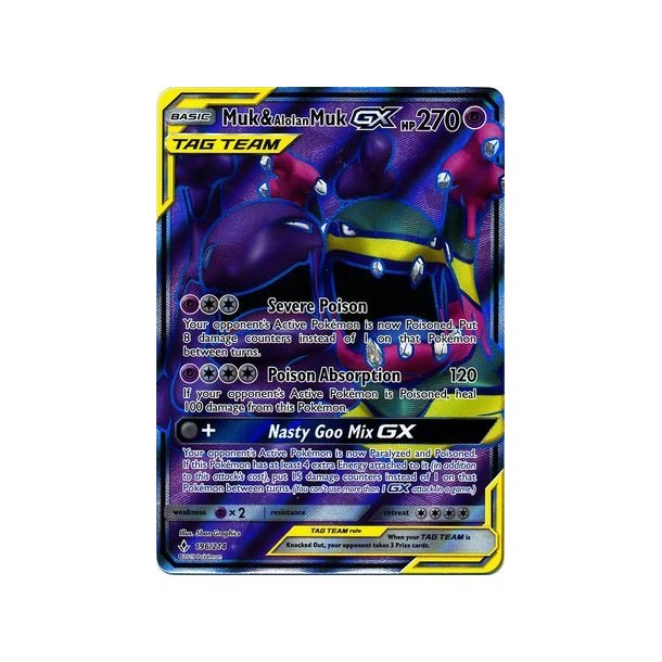 Muk &amp; Alolan Muk Full Art GX