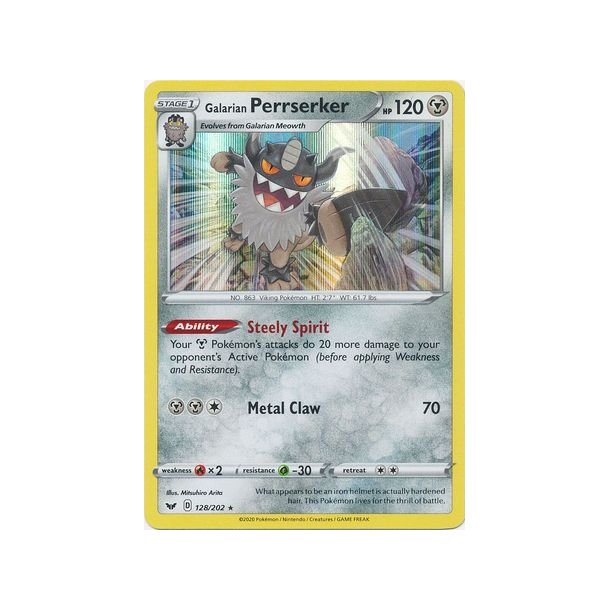 Galarian Perrserker Holo Rare