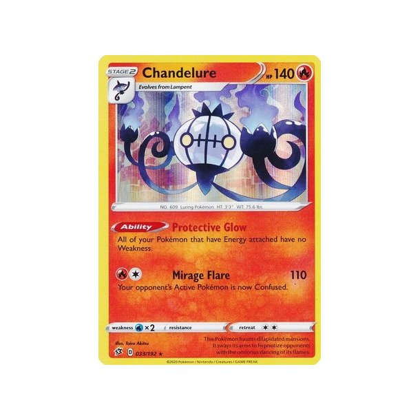 Chandelure Holo Rare