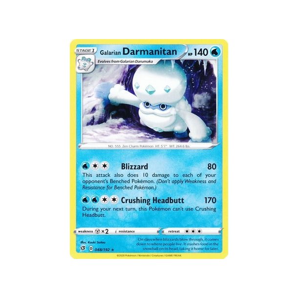 Galarian Darmanitan Rare