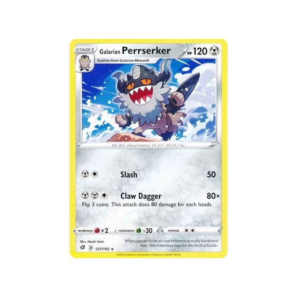 Galarian Perrserker Rare