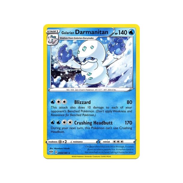 Galarian Darmanitan Rare