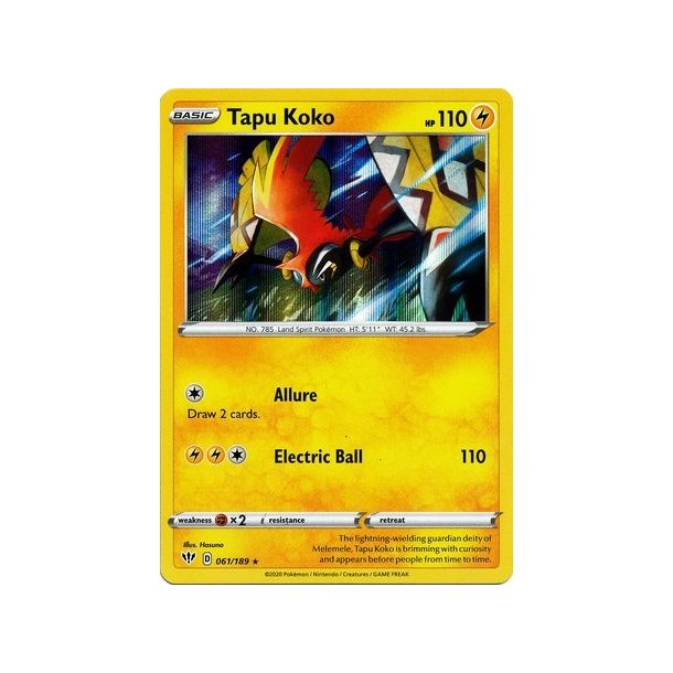 Tapu Koko Holo Rare