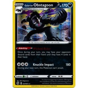 Galarian Obstagoon Holo Rare