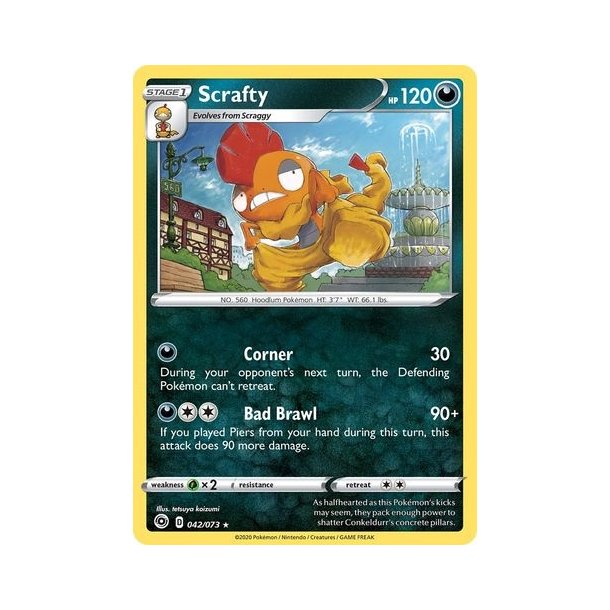 Scrafty Holo Rare