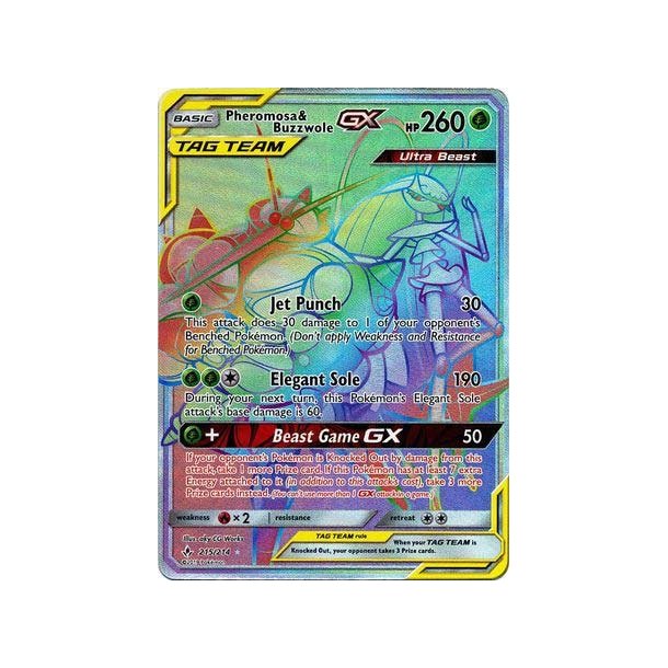 Pheromosa &amp; Buzzwole Hyper Rare GX